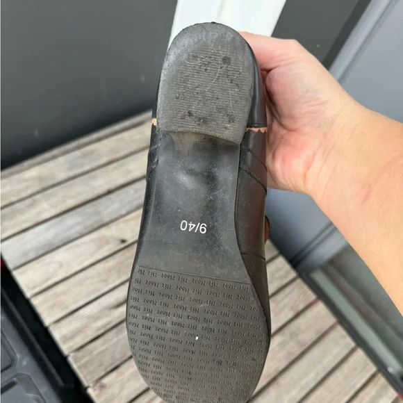 Miz Mooz Francine leather Mary Jane shoe in black size 9 - Picture 6 of 7